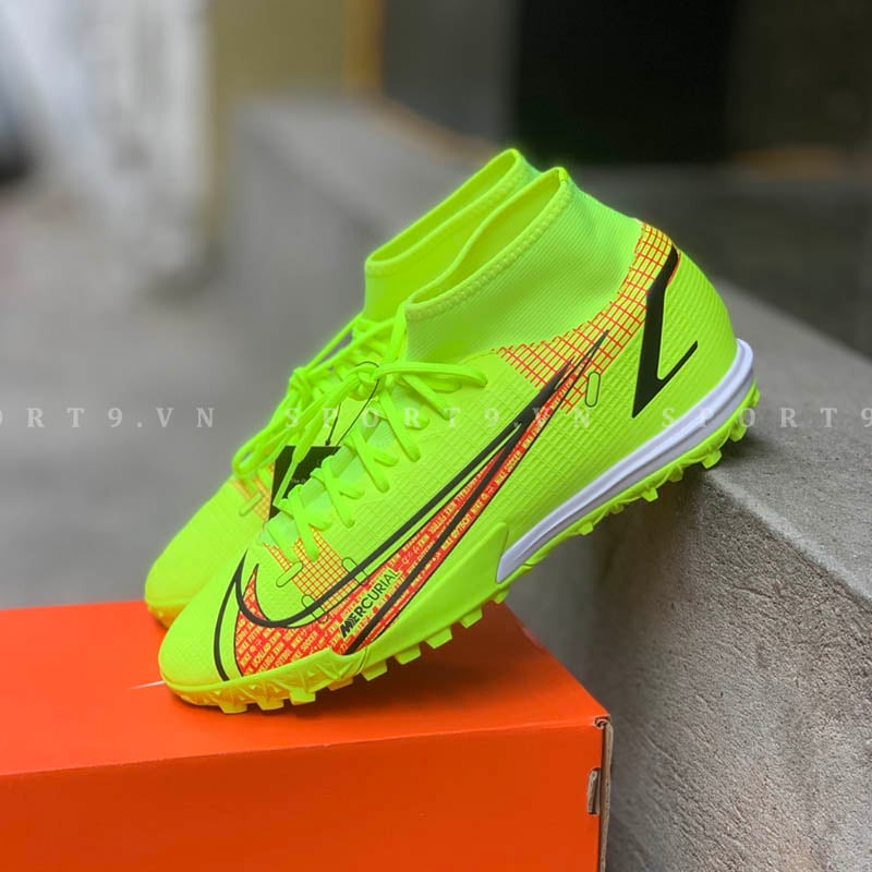 Nike Mercurial Superfly 8 Academy TF Motivation - Volt/Black/Bright Crimson - CV0953-760